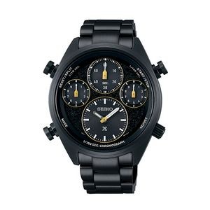 Seiko Prospex SFJ007 Solar Chronograph Diver Men's Watch - Black