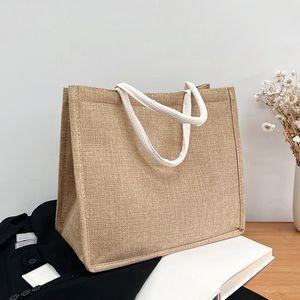 Small Burlap Tote Bag