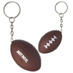 Foot Ball Shaped Stress Reliever w/ Keychains