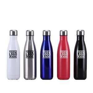 17 Oz Stainless Steel Cola Shape Water Bottle