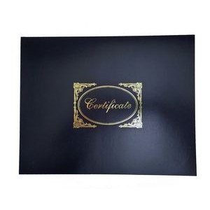 Die Cut Cadillac Presentation Folder Black / Gold Imprint