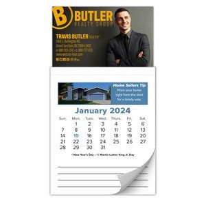12-Month Tear-Off Magna-Cal Business Card Calendar (Real Estate) - Jan. 2024 w/Cover