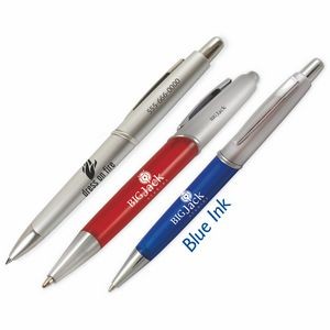 Blue Ink Pen w/ Translucent Barrel