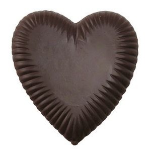 Large Pleated Chocolate Heart