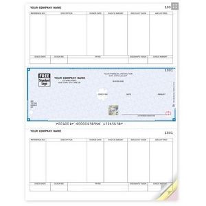 High Security Laser Accounts Payable Check w/ Stub (1 Part)