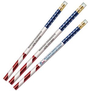 Patriotic Flag Foil Pencils