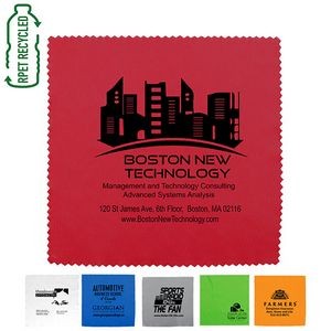 8"x 8" "OneCleanScreen XL" 100% Microfiber RPET Recycled Polyester Cleaning Cloth (Overseas)