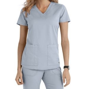 Grey's Anatomy™ Women's V-Neck Shirred Scrub Top
