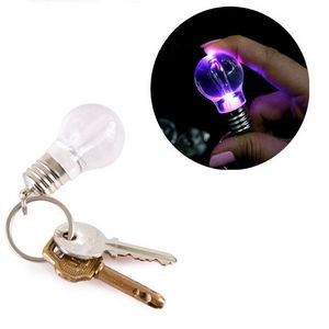 Led light bulb key chain