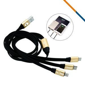 Remington 3in1 Charging Cable-Gold