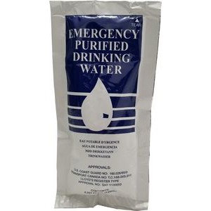 Emergency Water up to 6 year shelf life USCG Approved