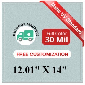 12.01 to 14 Square Inches Outdoor Magnets - 30 Mil