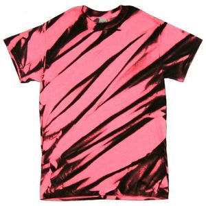 Black/Neon Pink Laser Graffiti Short Sleeve T-Shirt