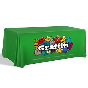 6' Premium Draped Standard Table Cover (Full Color Dye Sublimation)