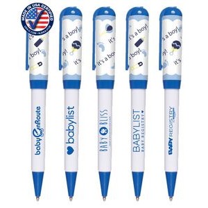 Certified USA Made - Its-A-Boy - Euro Style Twist Pen with Pocket Clip