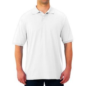 Jerzees Irregular Polo Shirts - White, 4X (Case of 12)