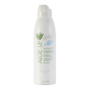 Aloe Up White Collection SPF 50 Sunscreen Continuous Spray