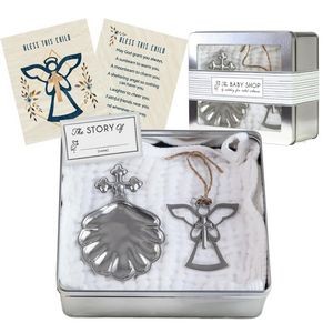 Salisbury Angel Ornament & Baptismal Shell Gift Set