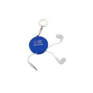 Macaroon Cord Winder With Promotional Earbuds
