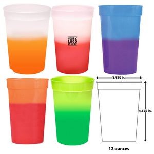 12oz Color Changing Stadium Cup
