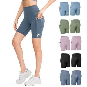 High Waist Compression Exercise Shorts