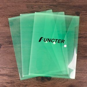 Large-Capacity Colored Transparent Document Folder, Plastic Envelope with snap Closure