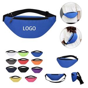 Oxford Fabric Waist Bag with Adjustable Belt for Running and Cycling