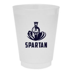 16 oz. Sideline Frosted Plastic Stadium Cup (1 Color Imprint)