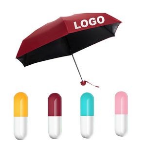 Mini Umbrella with Capsule Case