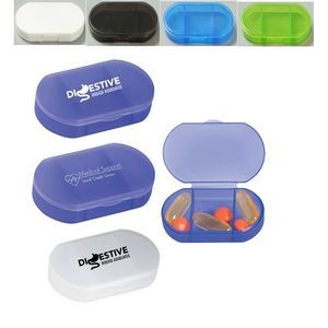 Oval Shape Mini Travel Pill Holder