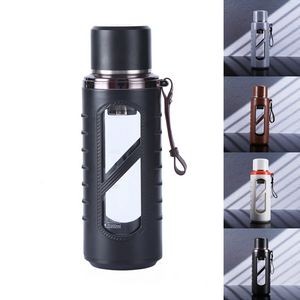 39 oz Glasses Separation Tea Water Bottle with Drop-proof Shell