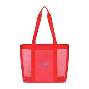 Mesh Tote Bag - Red