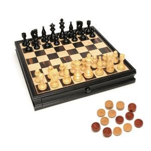 Russian Style Chess & Checkers Game Set - 15 in.