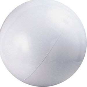 24" Inflatable Solid White Beach Ball