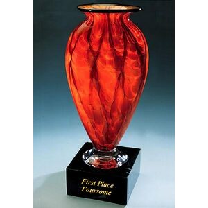 First Place Foursome Trophy Vase w/ Marble Base (6.5"x13.75")