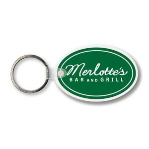 Large Oval Key Tag - Full Color