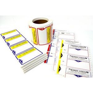 Standard Pin Fed Mailing Label w/Dual Dividing Lines
