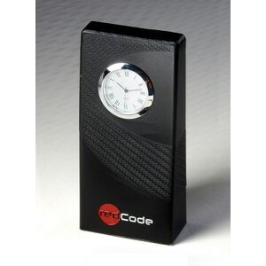 Carbon Fiber Texture Accent Clock