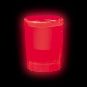 1 1/2 Oz. Red Glow Shooter Glass
