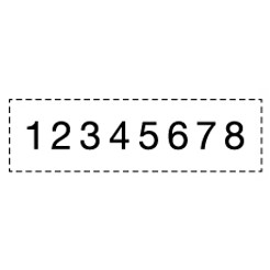 Trodat® Numbering Stamp (5/32"x1-7/16")