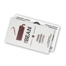 Spot Color & Foil Stamped Vellum, Linen or Uncoated Business Cards