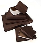 General Purpose Rigid 2 Piece Chocolate Brown Box (6 1/8"x4 3/8"x7/8")