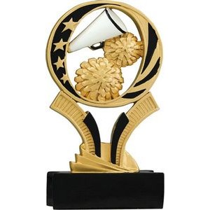 Midnight Star Resin Cheerleading Award - 7"