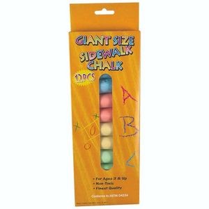 Jumbo Sidewalk Chalks - Assorted Colors, 12 Pack (Case of 48)