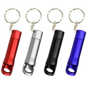 Aluminum LED Bottle Opener Keychain