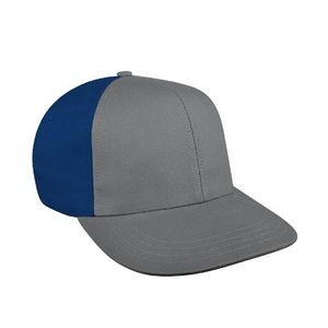 USA Made Pro Style Contrast Back Brushed Cap w/Self Strap