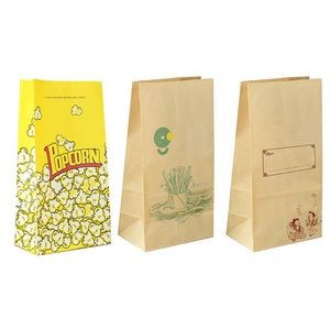 Grease proof Food Kraft Paper Sacks Lunch Bags