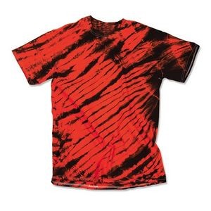Youth Tie-Dye T-Shirt - Red/Black, Large (Case of 12)