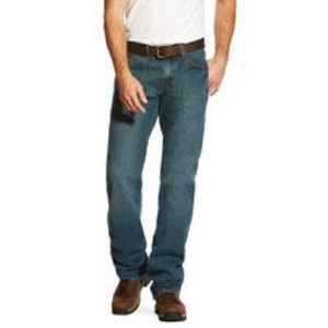 Ariat® Rebar™ M4 DuraStretch™ Basic Low Rise Men's Blue Haze Boot Cut Jeans