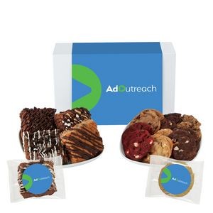 Fresh Baked Cookie & Brownie Gift Set - 24 Assorted Cookies & Brownies - in Gift Box